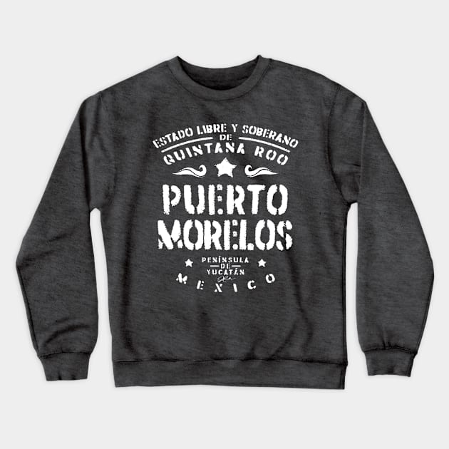 Puerto Morelos, Mexico Crewneck Sweatshirt by jcombs